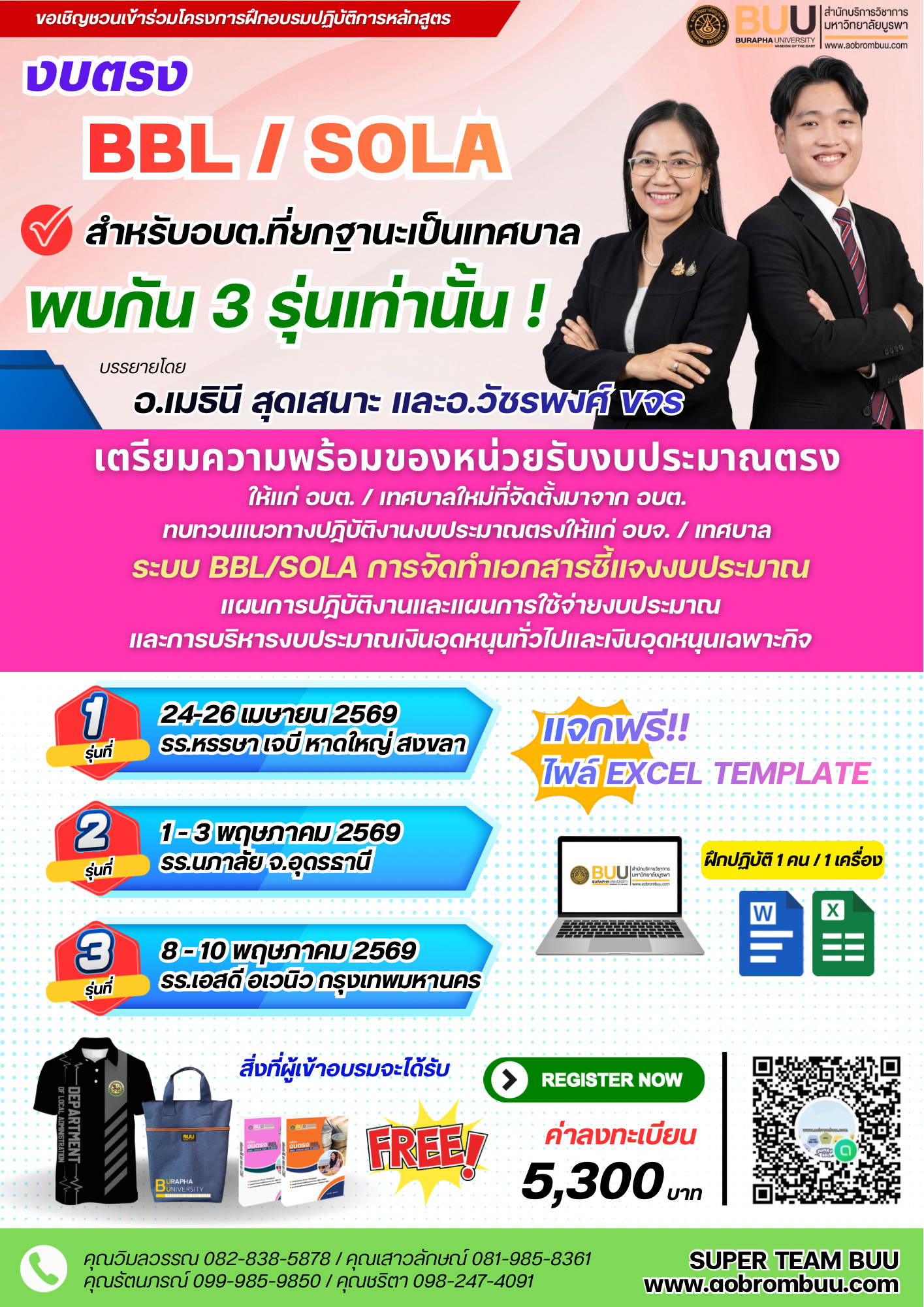 งบตรง BBL / SOLA สำหรับอบต.ที่ยกฐานะเป็นเทศบาล